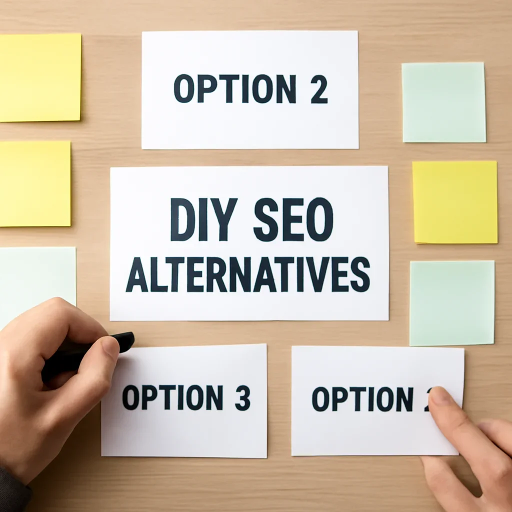 Decision framework used to evaluate diy seo alternatives