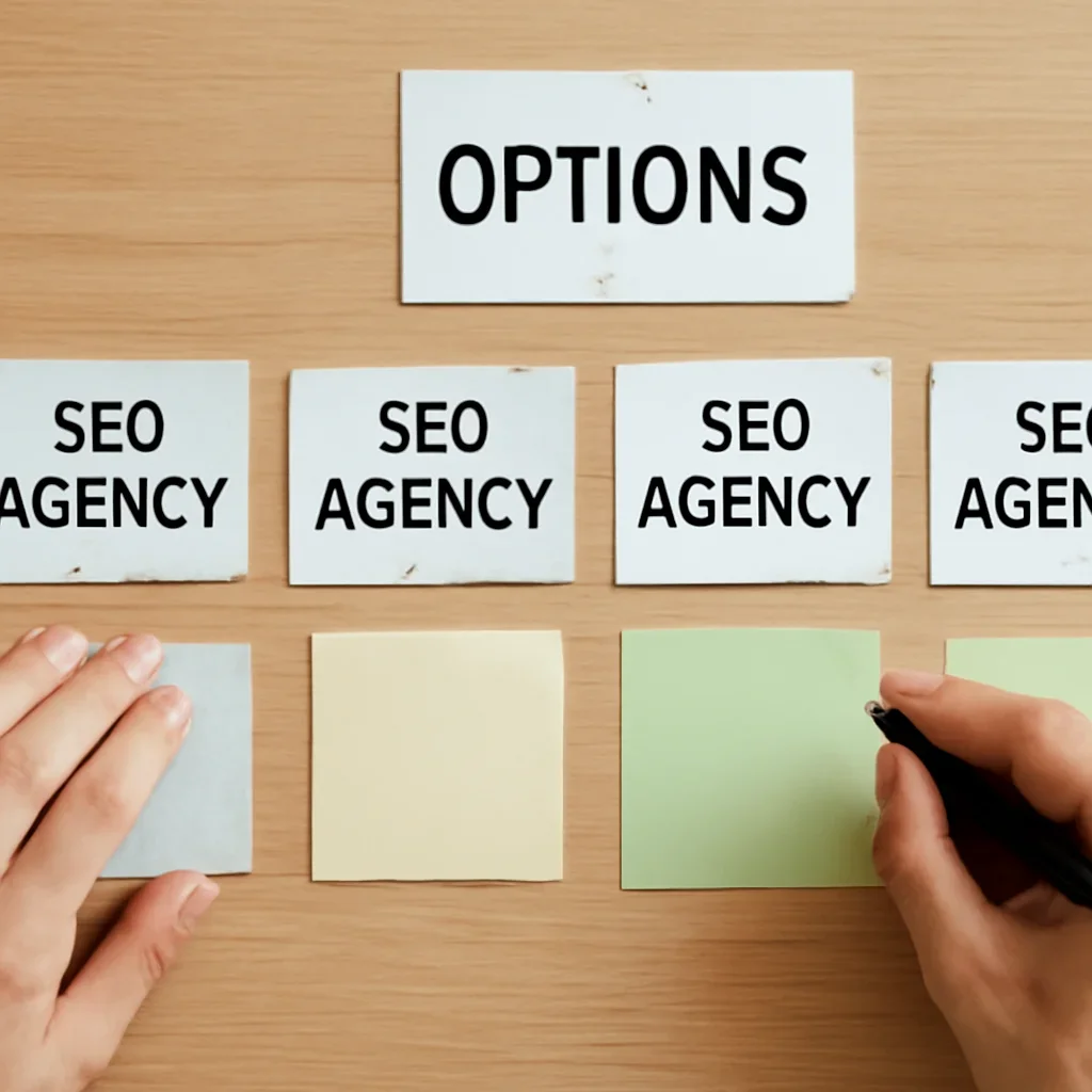 Decision framework used to evaluate seo agency alternatives