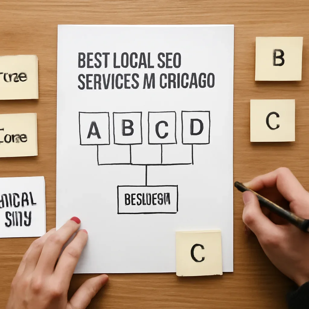 Decision framework used to evaluate best local seo services in chicago