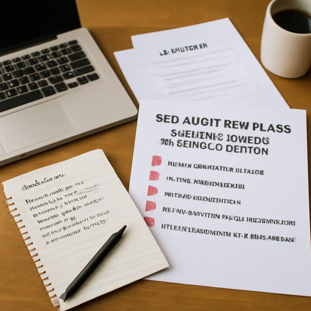 Editorial research and notes for seo audit red flags to check before hiring an agency