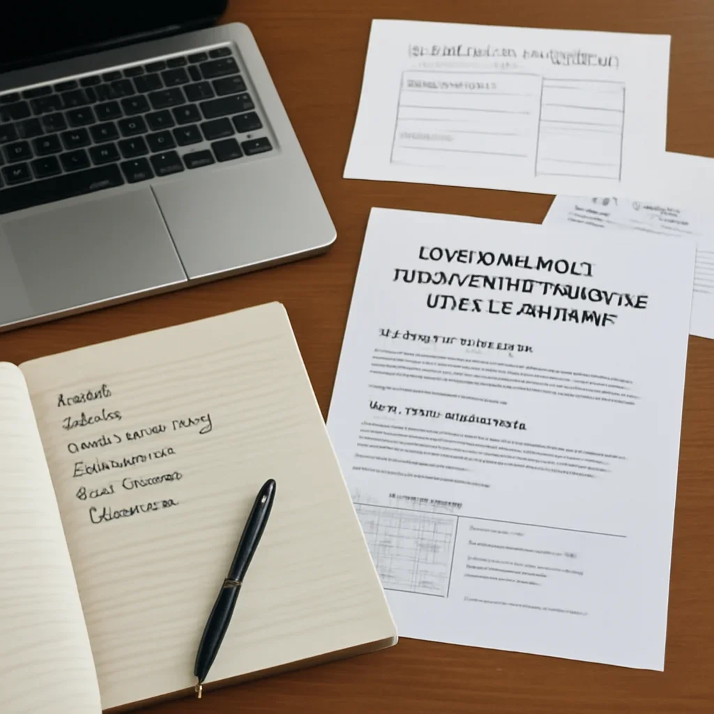 Editorial research and notes for how to build a monthly seo scorecard for a small business