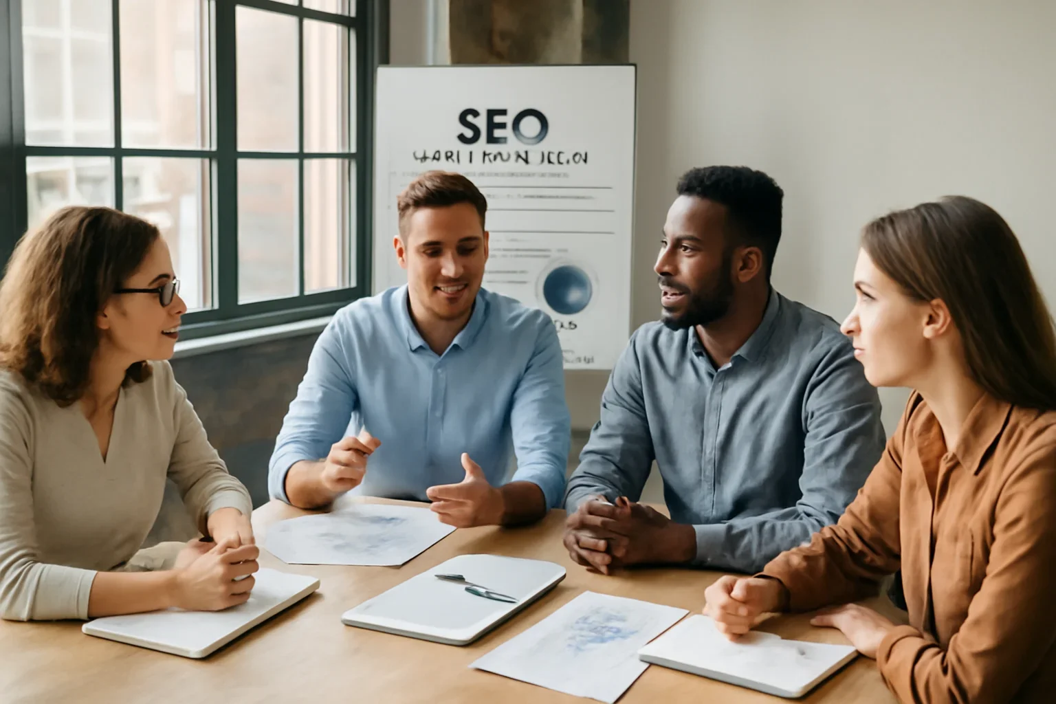 SEO Case Studies planning session for a Chicago business