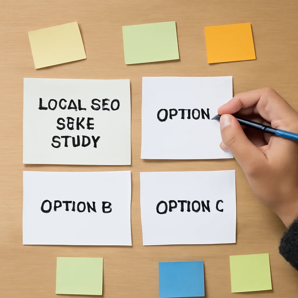 Decision framework used to evaluate local seo case study