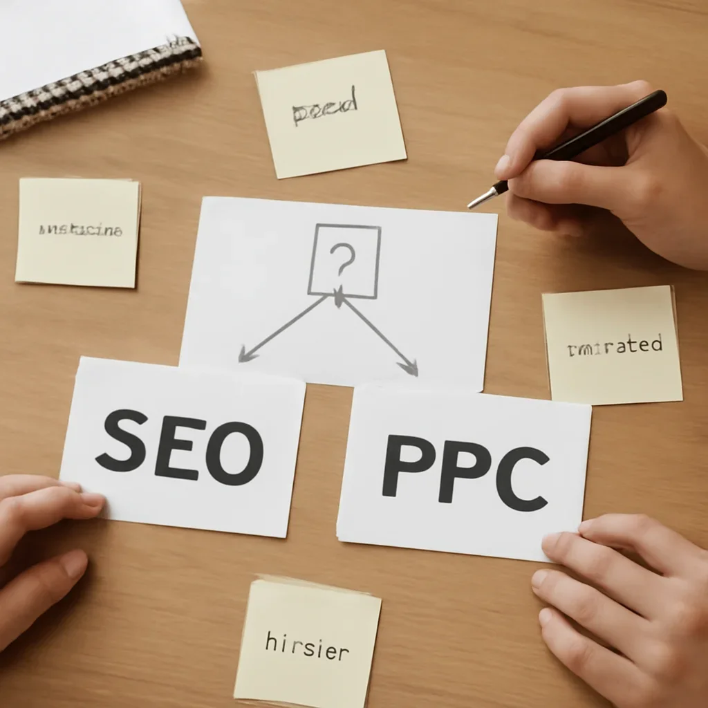Decision framework used to evaluate seo vs ppc