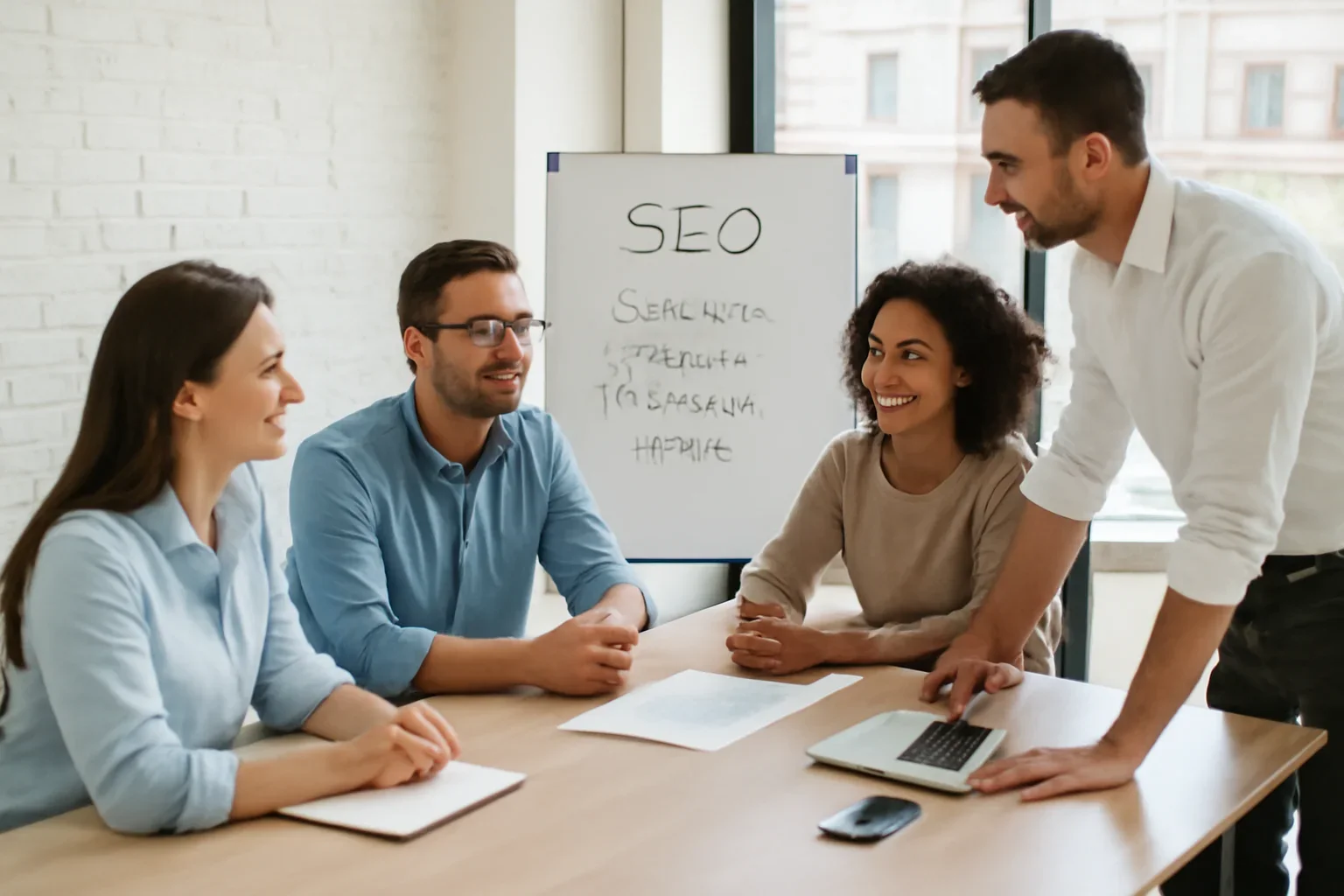 Cleaning Company SEO planning session for a Chicago business