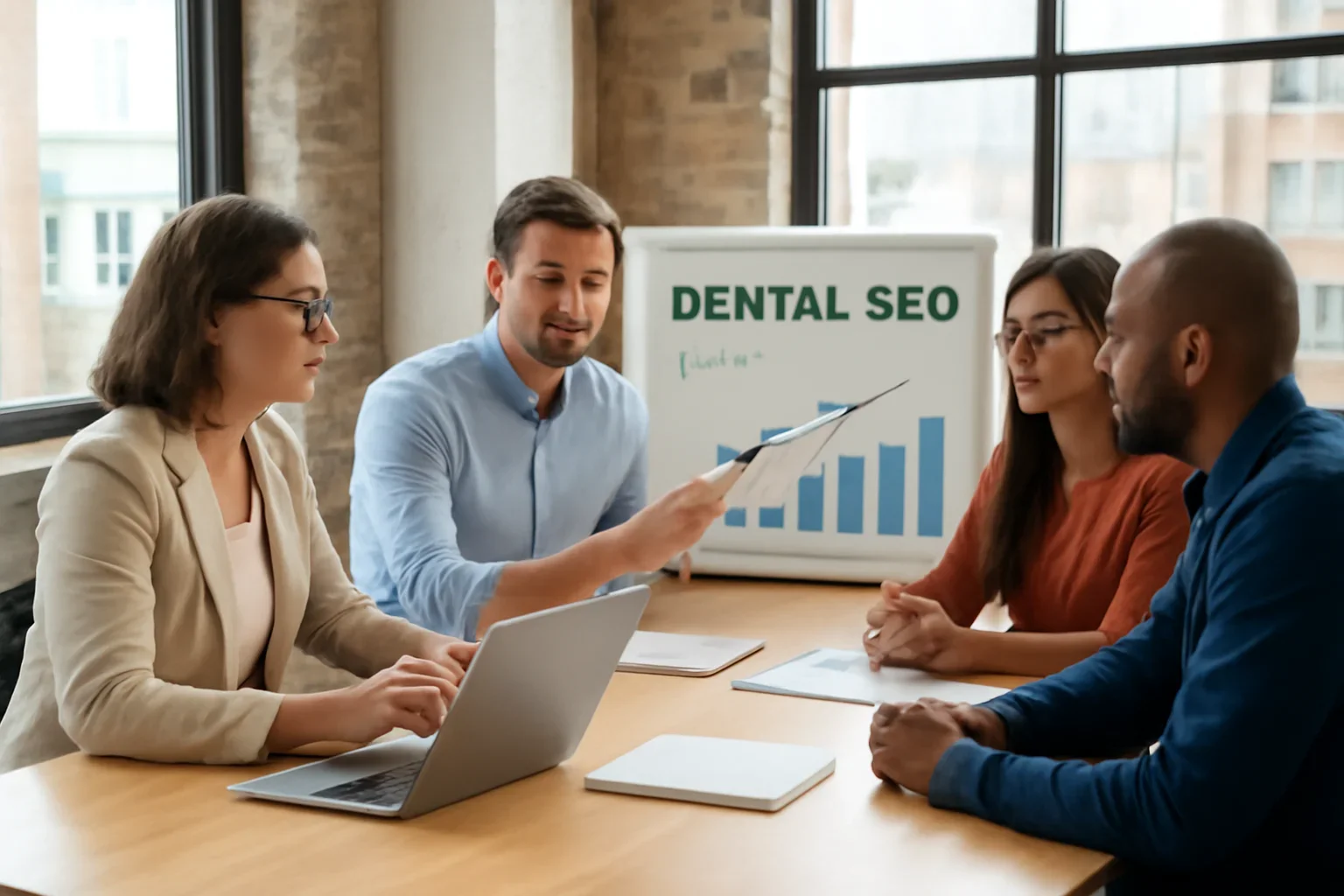 Dental SEO planning session for a Chicago business