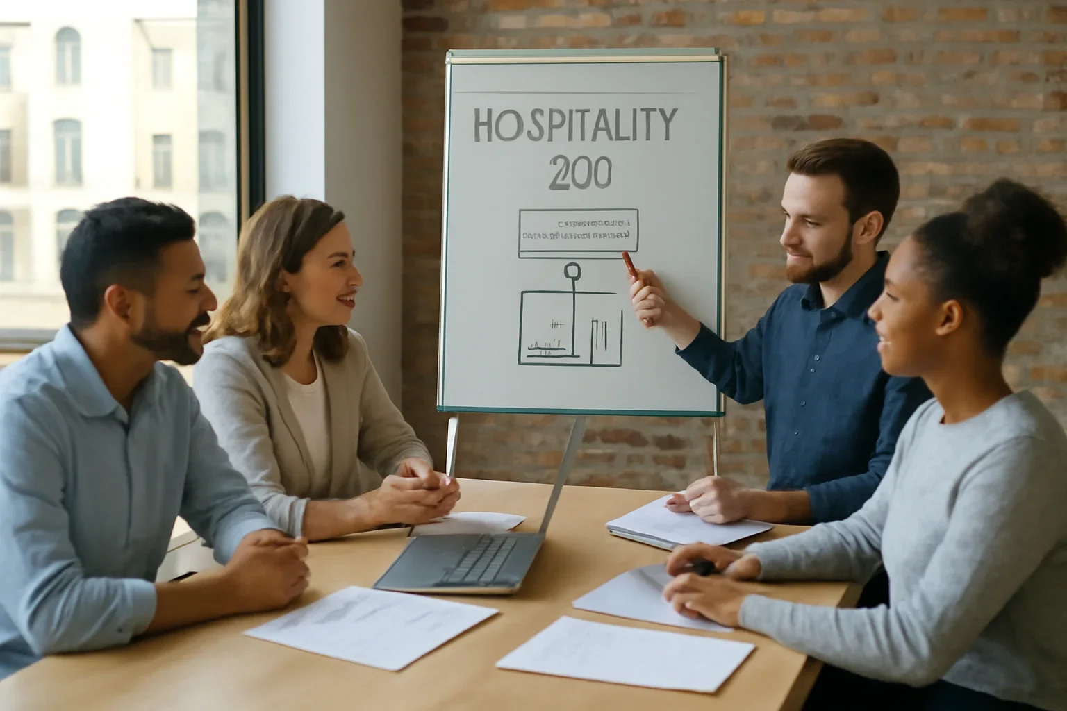 Hospitality SEO planning session for a Chicago business