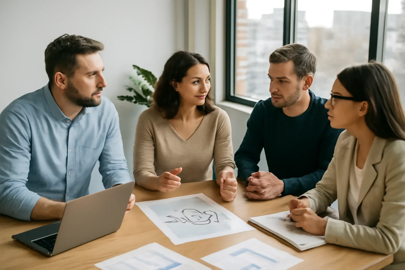 Landscaping SEO planning session for a Chicago business