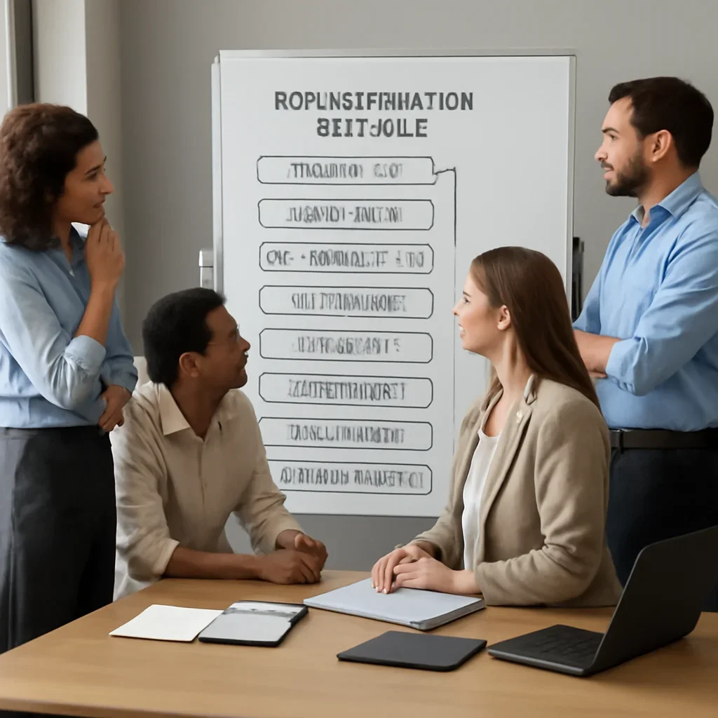 Team reviewing the implementation process for restaurant seo