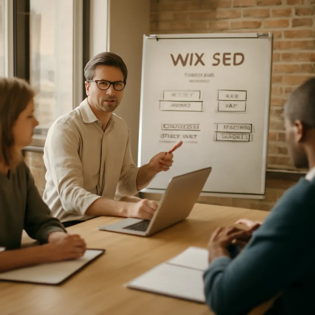 Search strategy workshop focused on wix seo