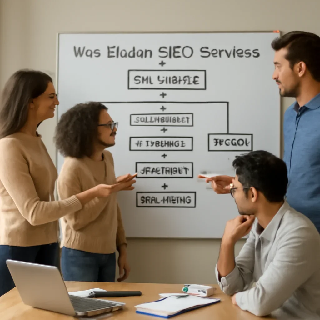 Team reviewing the implementation process for west elsdon seo services