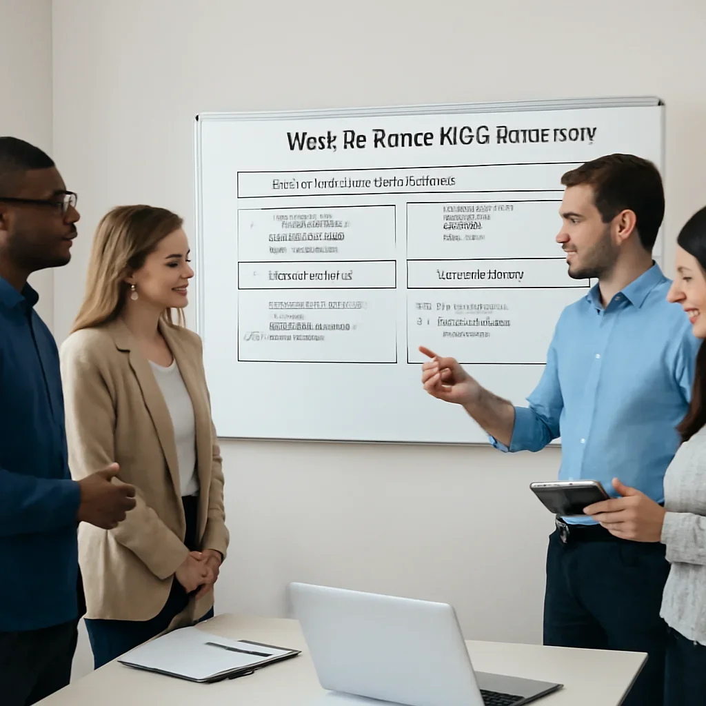 Team reviewing the implementation process for west pullman seo services