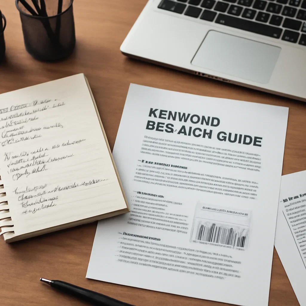 Editorial research and notes for keyword research guide