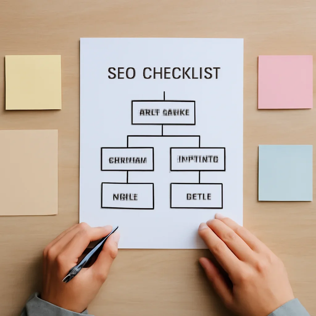 Decision framework used to evaluate seo checklist