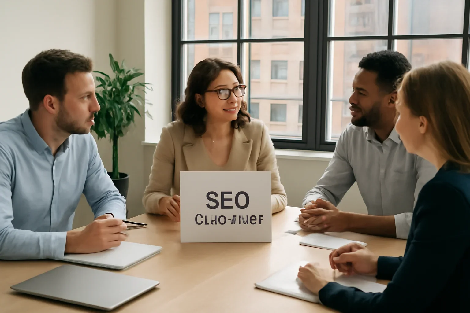 SEO Glossary planning session for a Chicago business