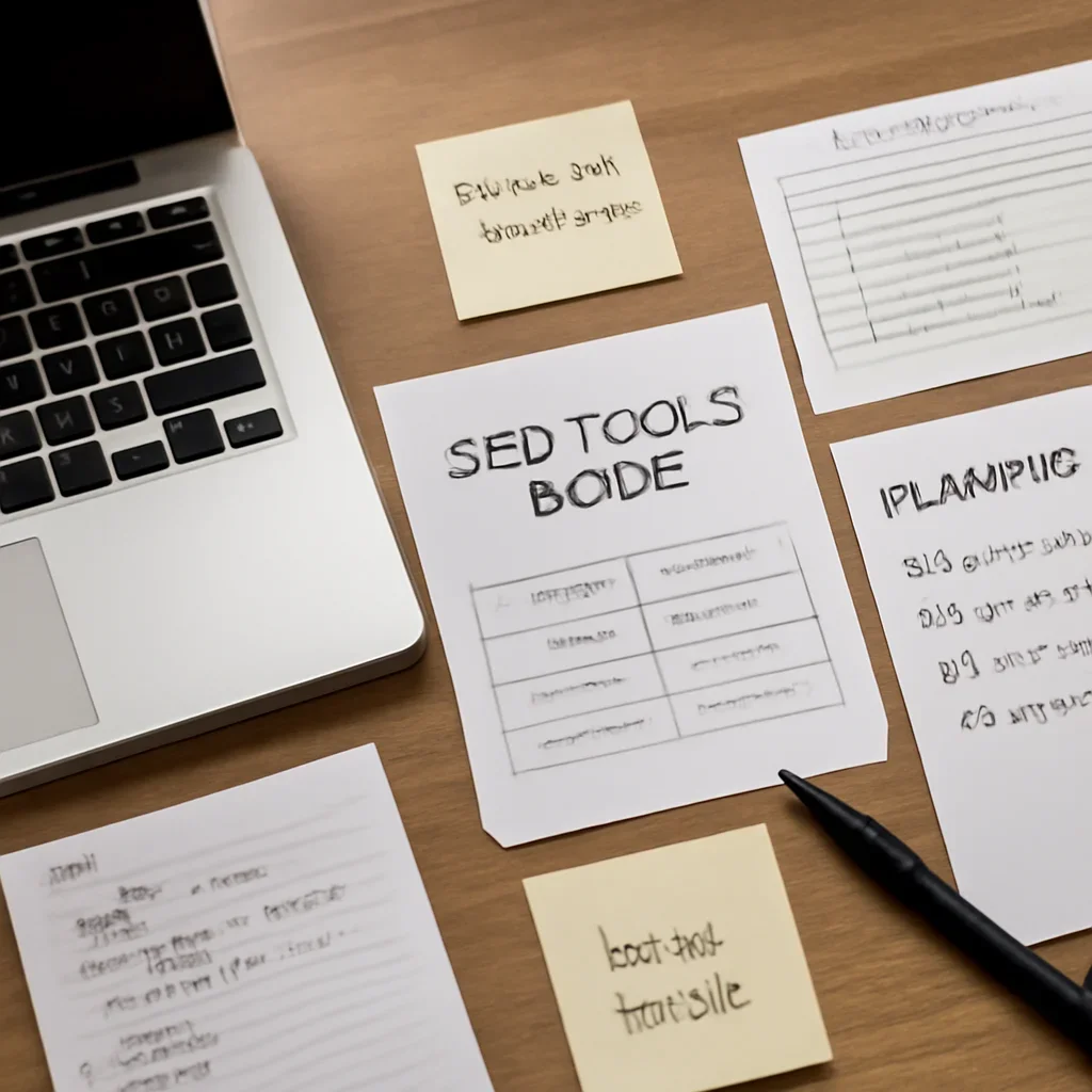 Editorial research and notes for seo tools guide