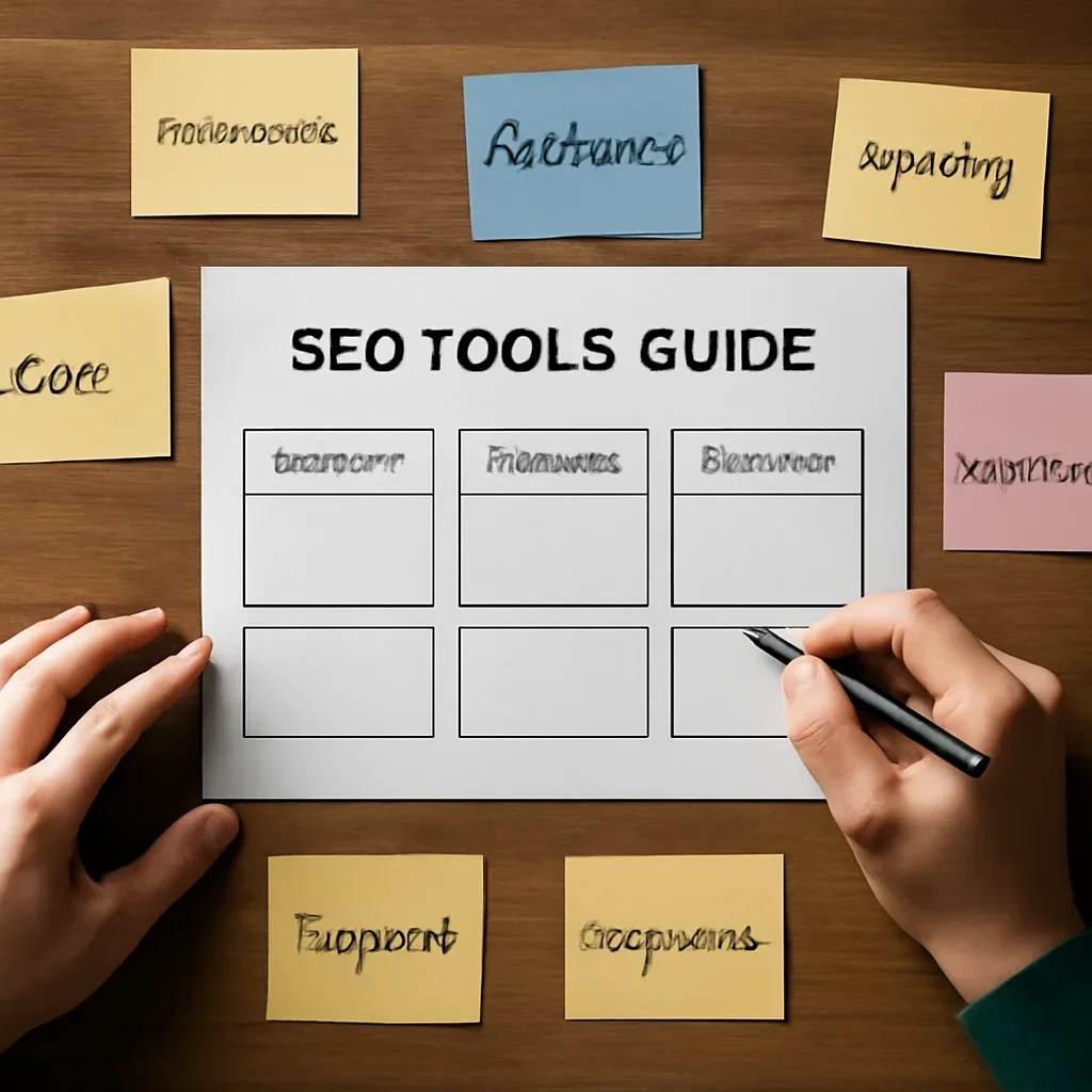 Decision framework used to evaluate seo tools guide
