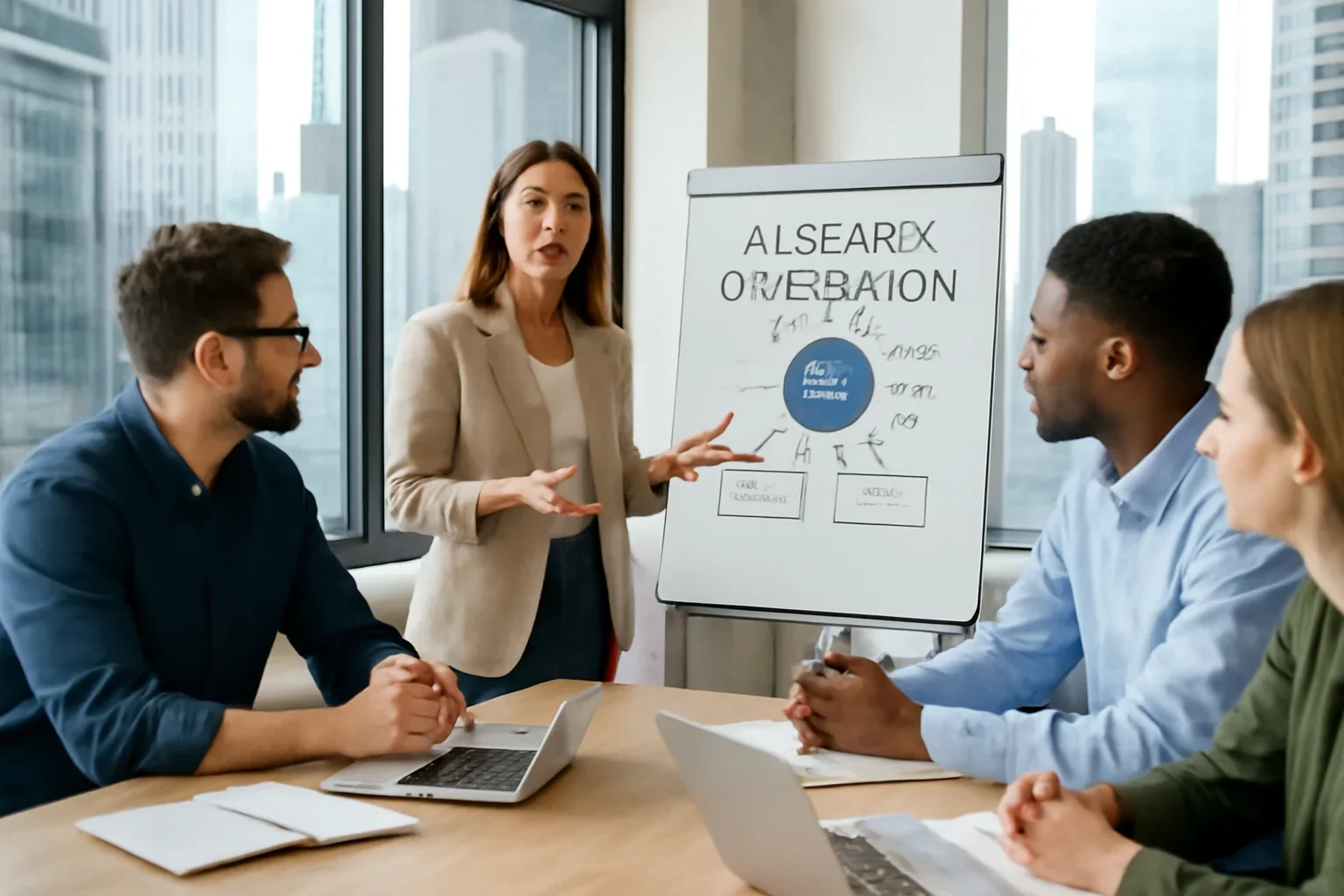 AI Search Optimization planning session for a Chicago business
