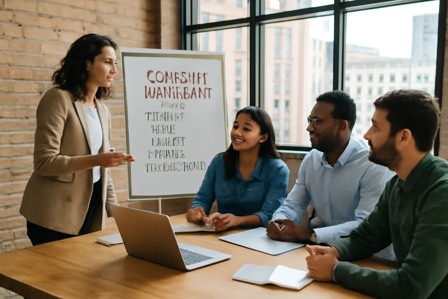 Content Marketing planning session for a Chicago business