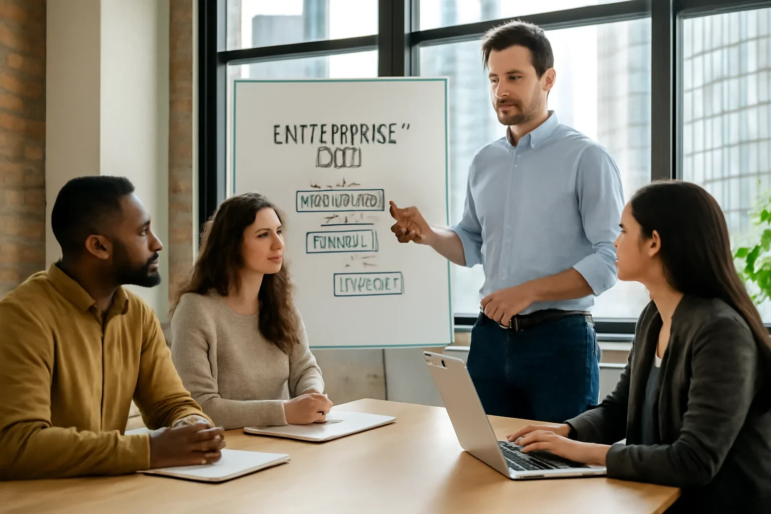 Enterprise SEO planning session for a Chicago business
