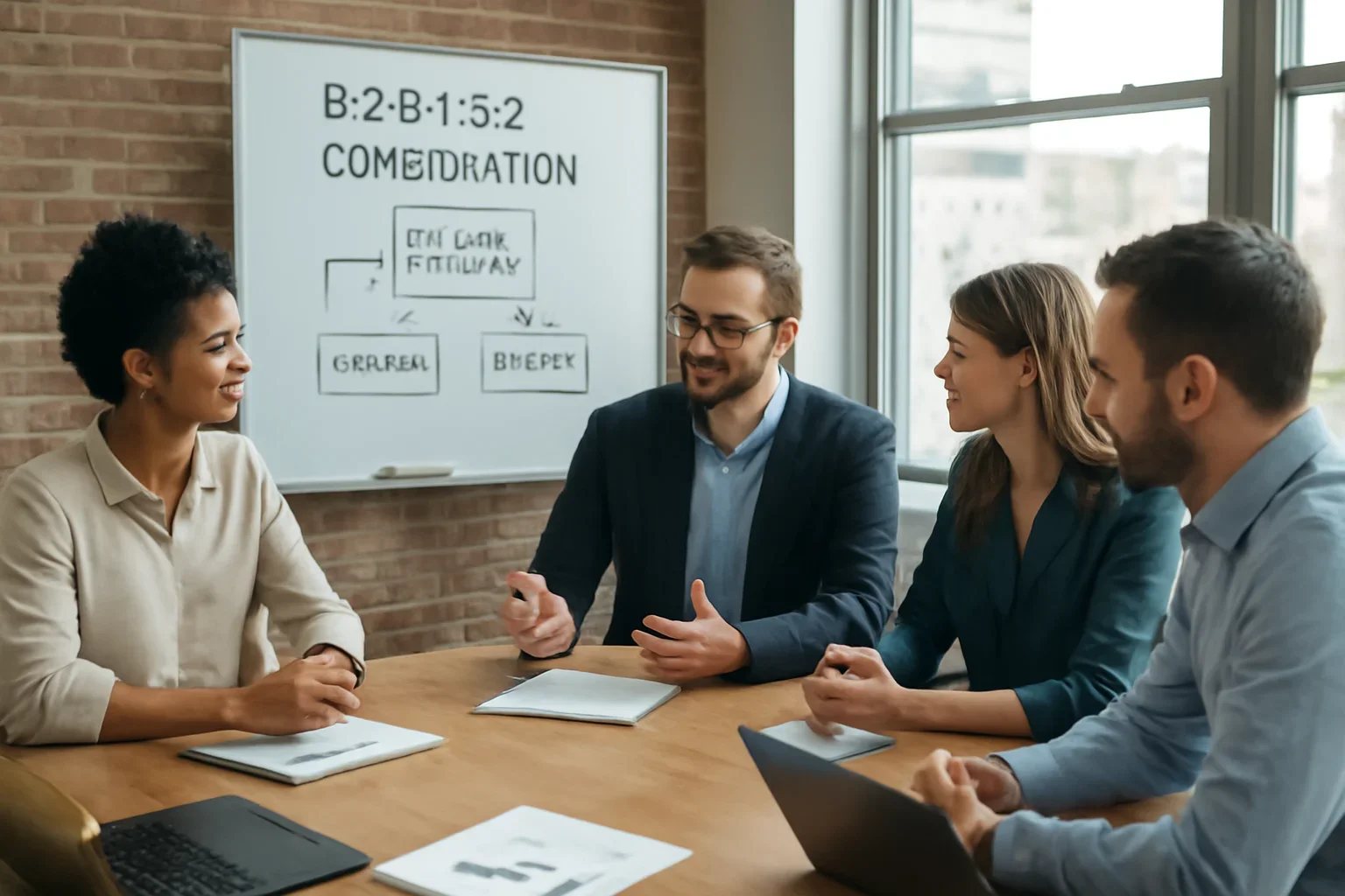 B2B Lead Generation planning session for a Chicago business