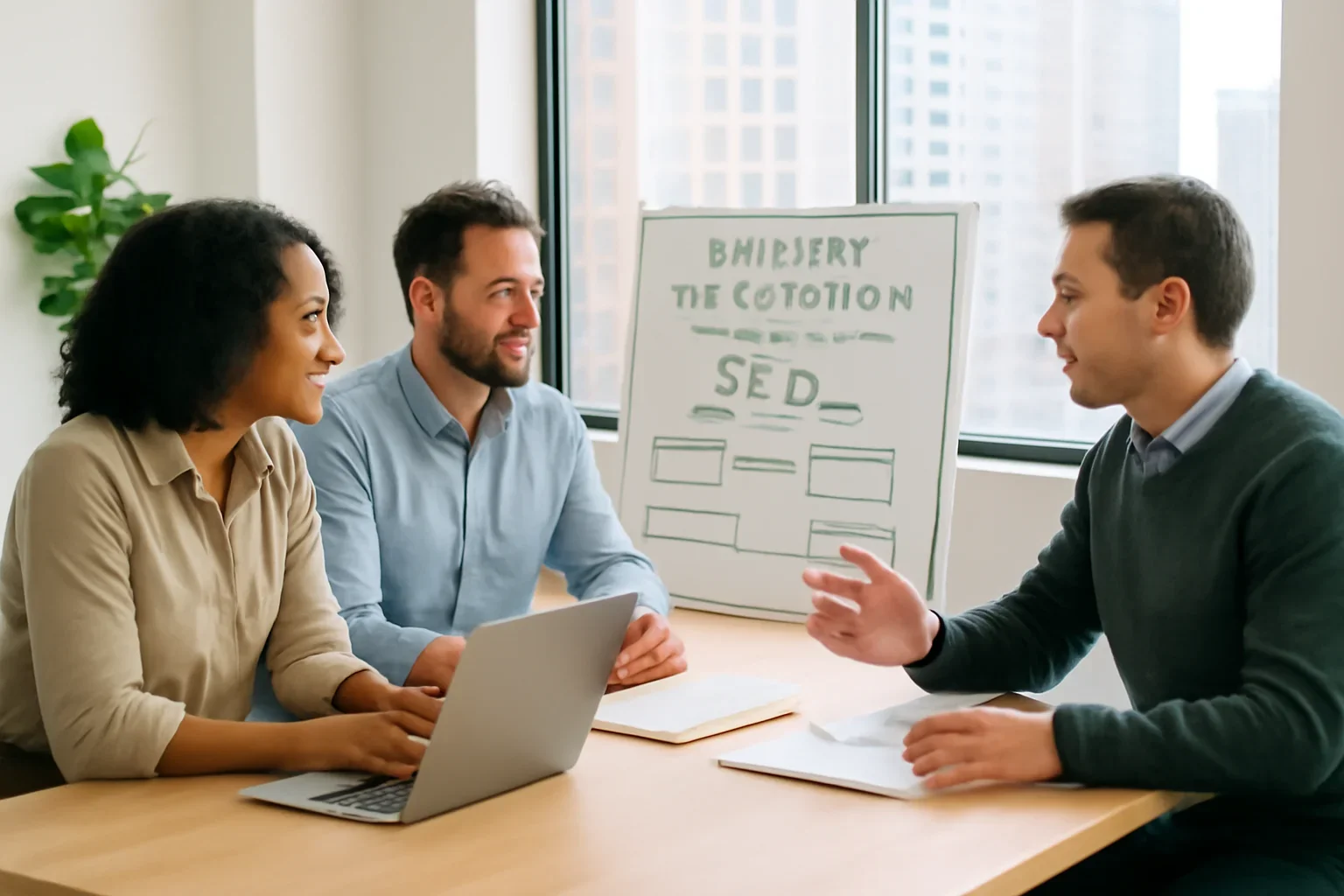 Website Migration SEO planning session for a Chicago business